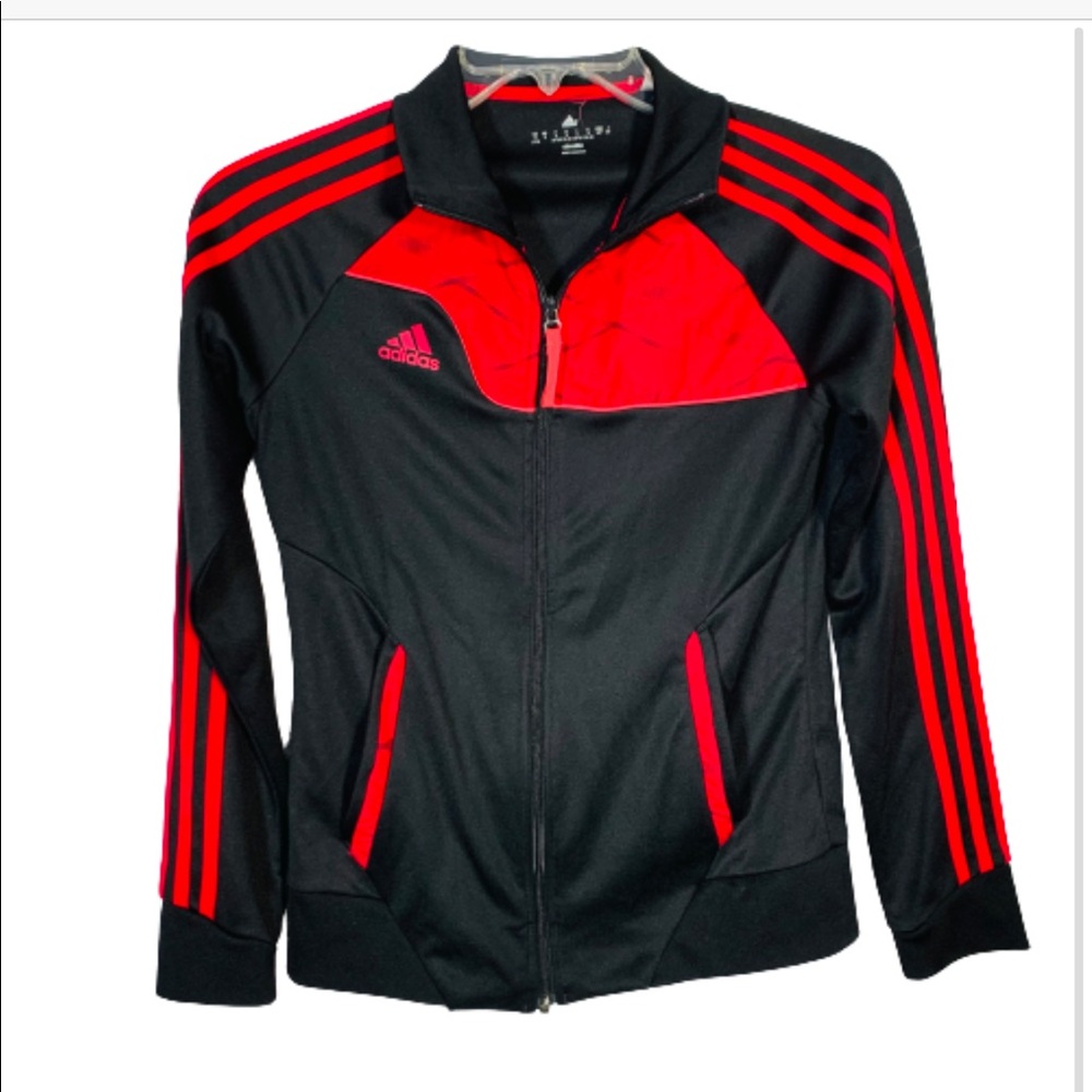 Adidas Climalite Black Track Jacket Size Small